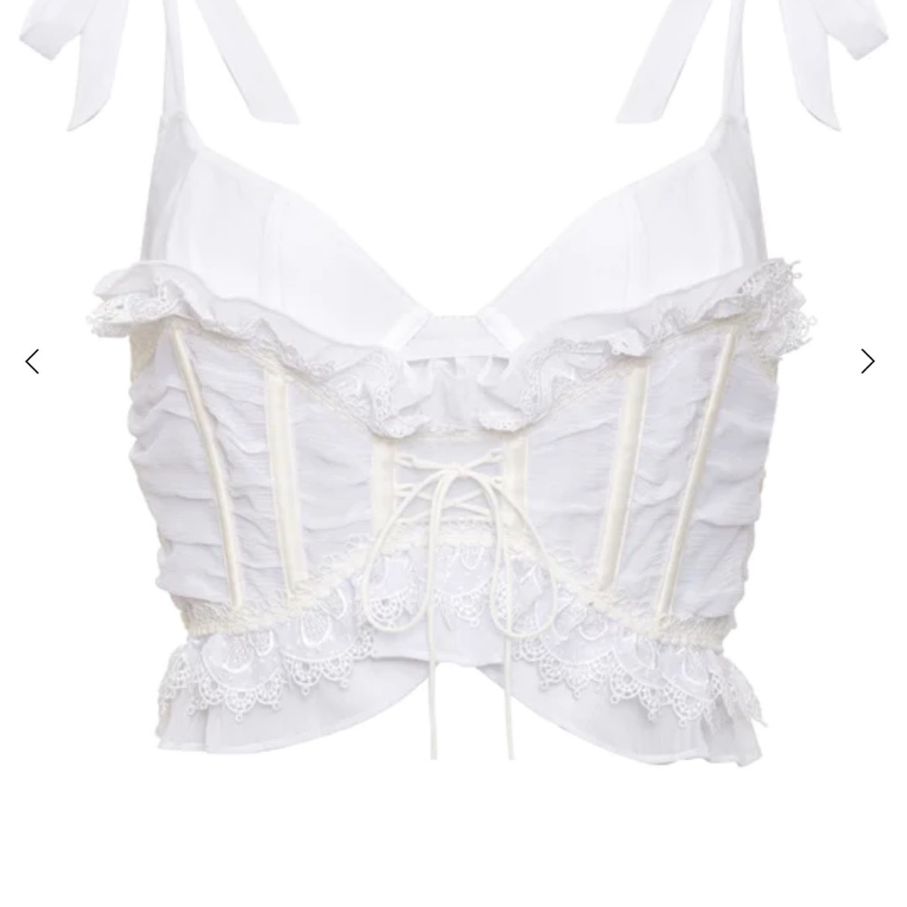 For Love and Lemons Farmhouse Floral Bustier